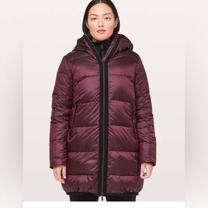 NWOT Lululemon Cloudscape Long Goose Down Puffer Dark Adobe